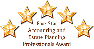 FIve Star Accounting and Estate Planning Professionals Award